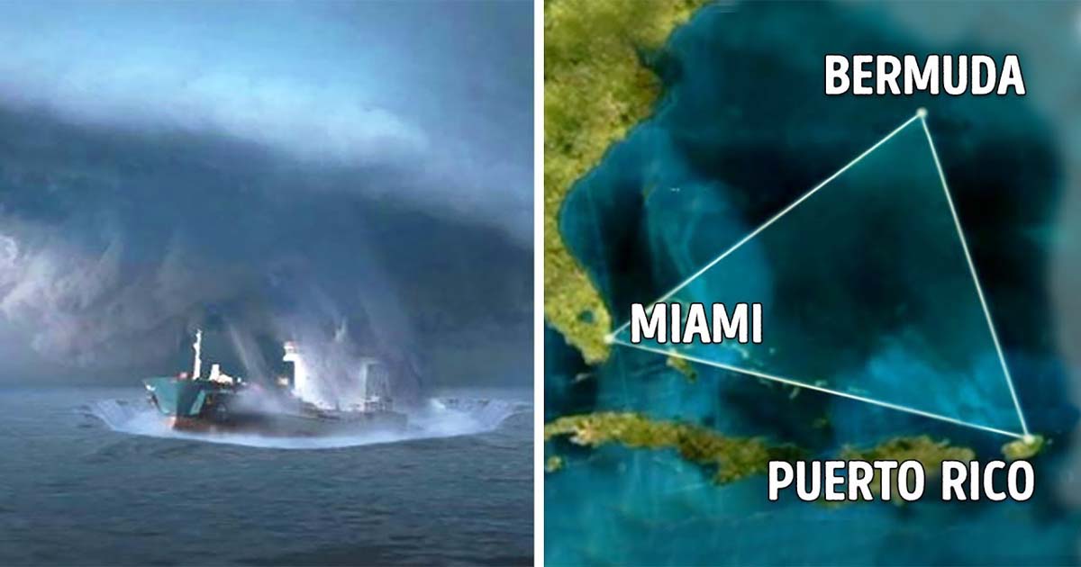 This is the reason for the mystery of the Bermuda Triangle.