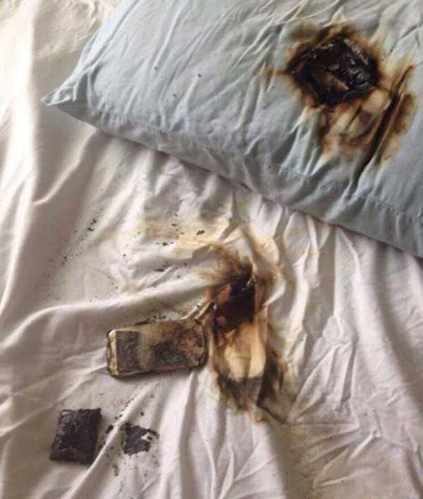 Girl Put Her Cell Phone Under Her Pillow