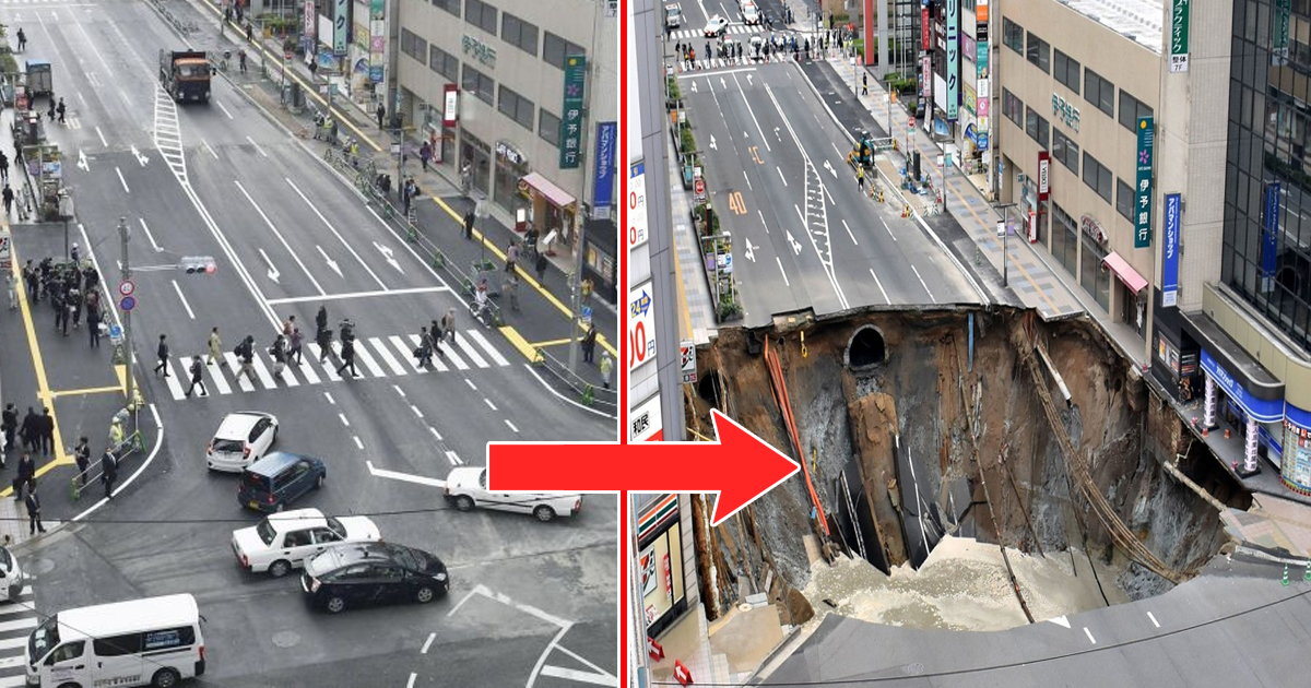 Japan sinkhole