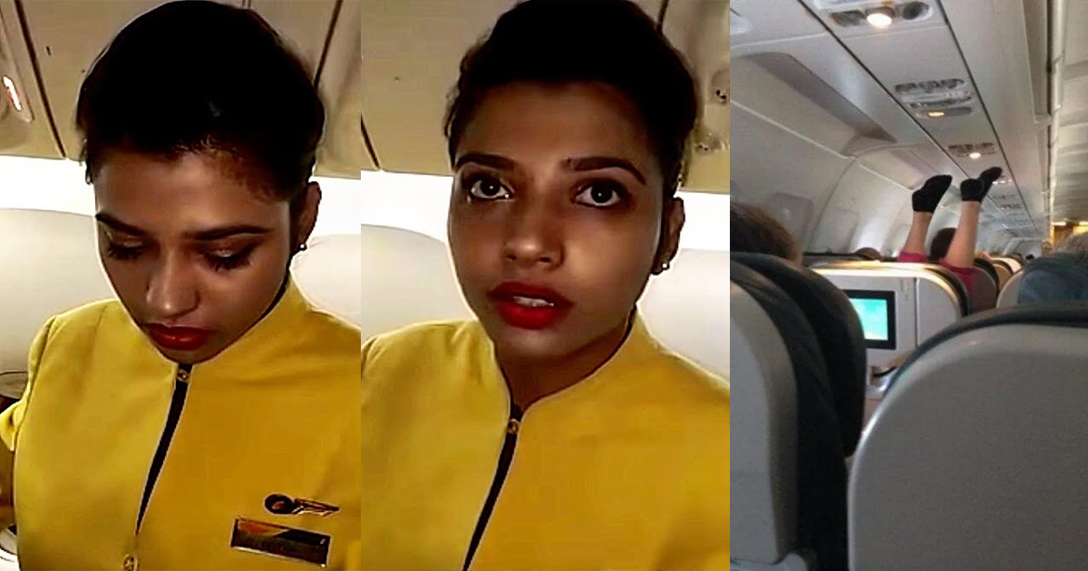 What do you say about such actions of the air hostess