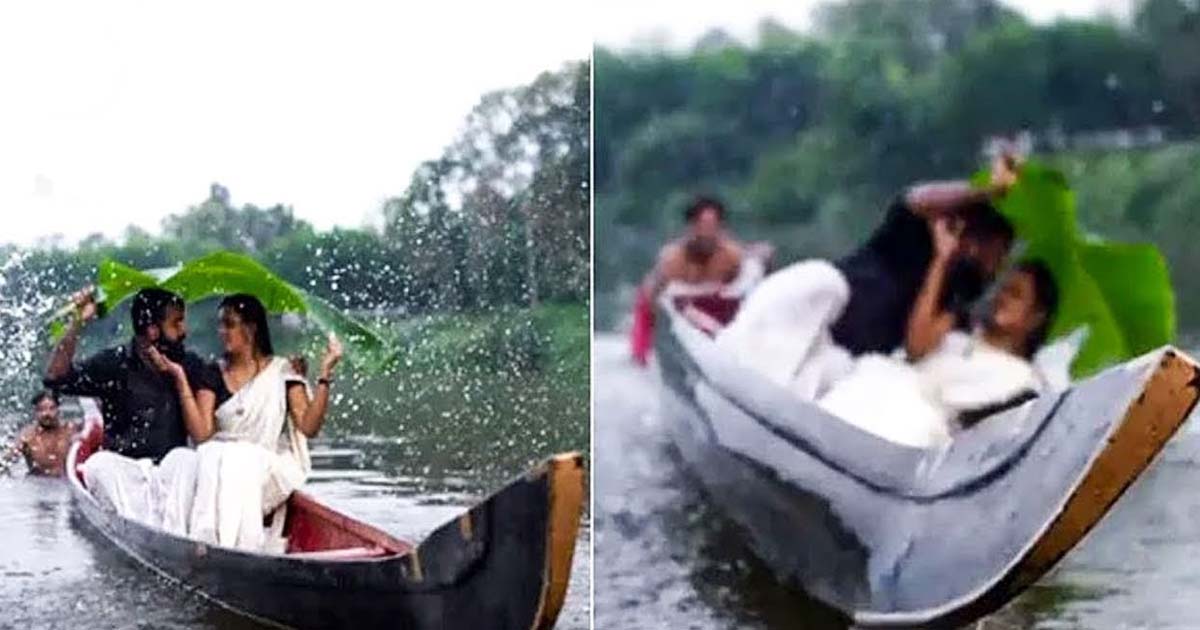 Wedding Photoshoot on Water