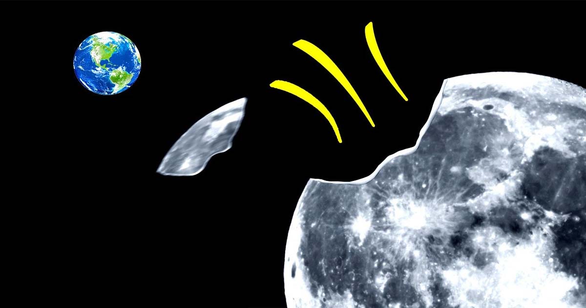 What if a large chunk of the moon falls to the ground?