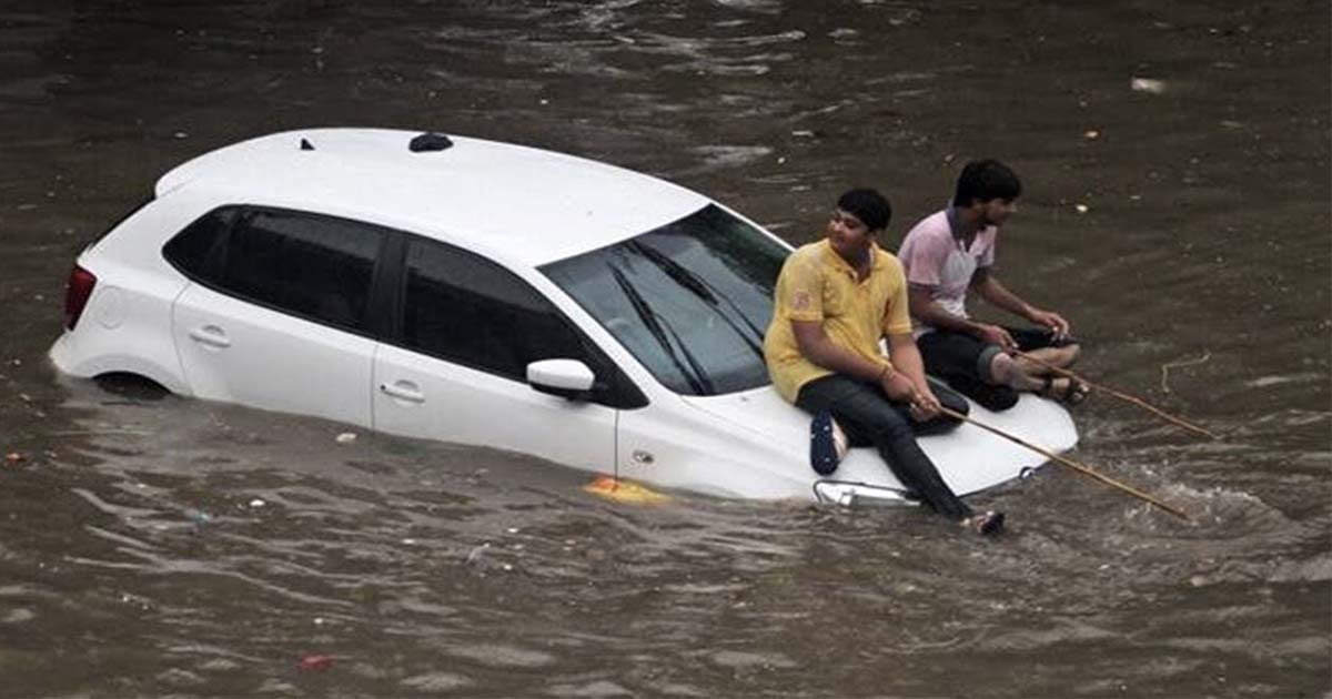 Flooded Car