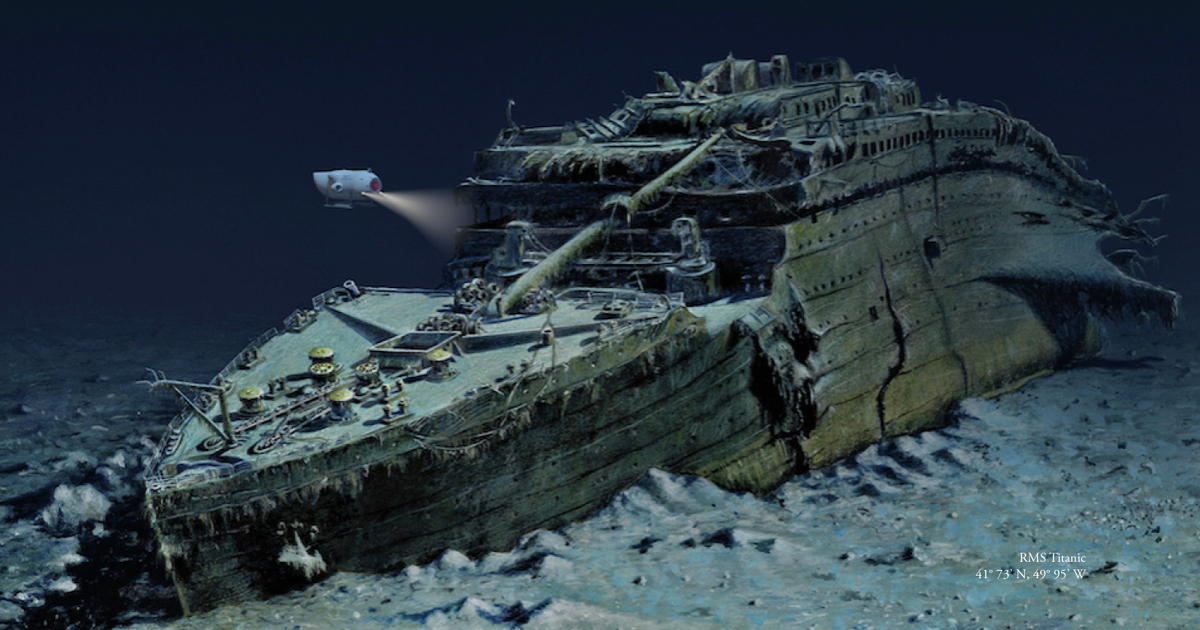 Titanic under sea