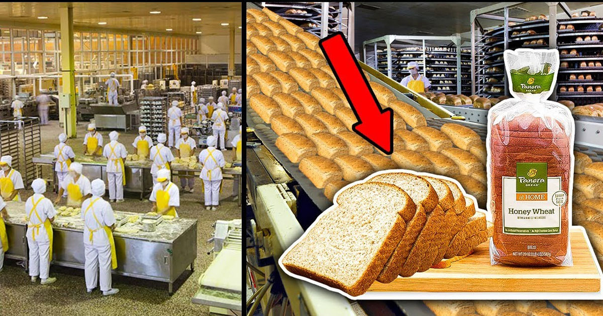 The sight of bread being made in factories