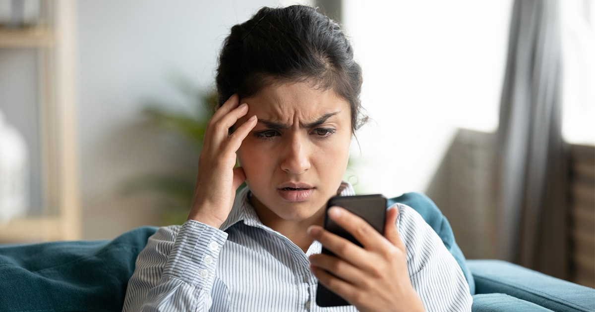 Women Looking On Mobile