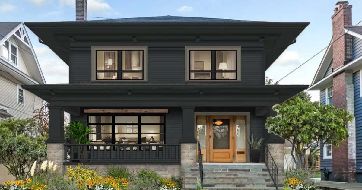 Black Painted Home