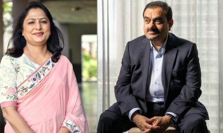 Gautam Adani and Priti Adani