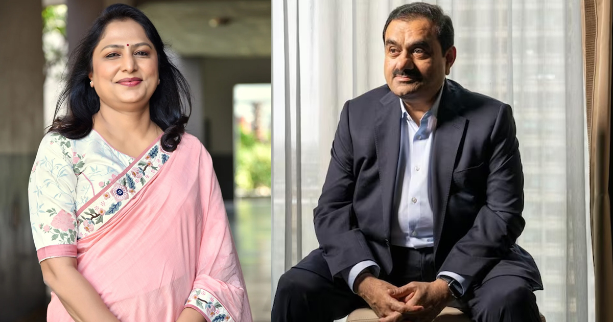 Gautam Adani and Priti Adani