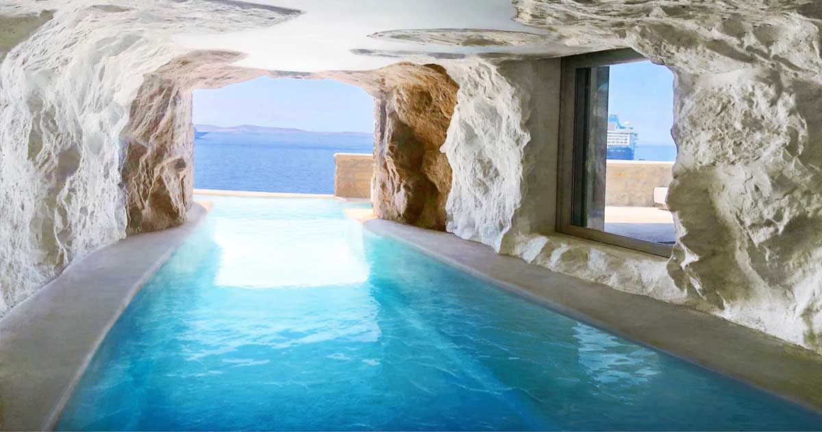 The Cave Pool in Greece