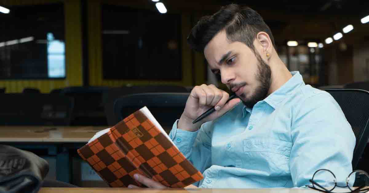 Man Reading Book