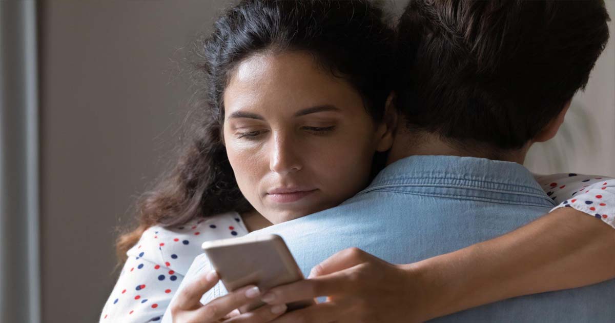 Woman using mobile phone