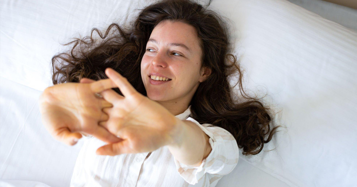 Beautiful happy young woman