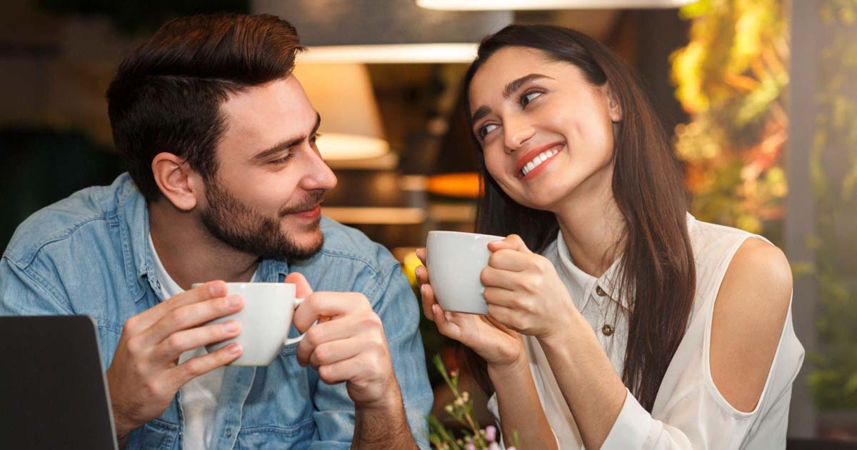 Couples in Coffe Shop