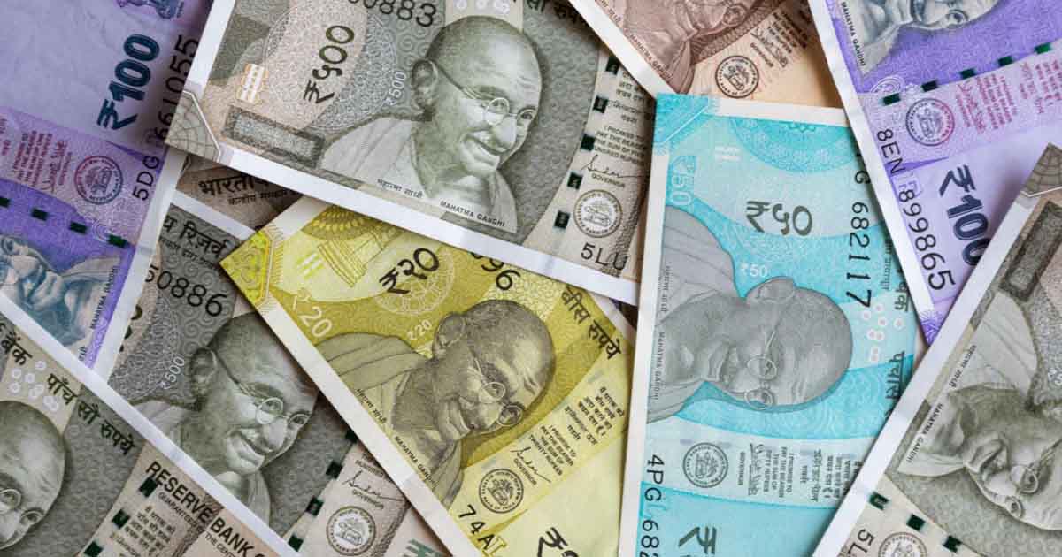 How did Gandhi come to Indian currency