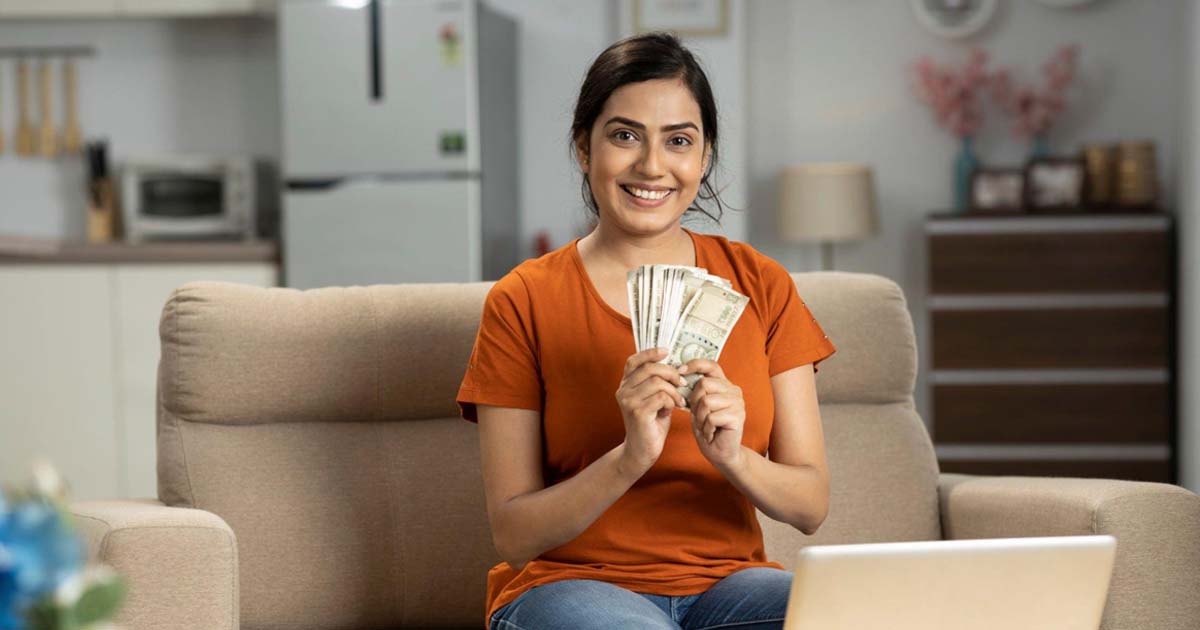 Woman with Money
