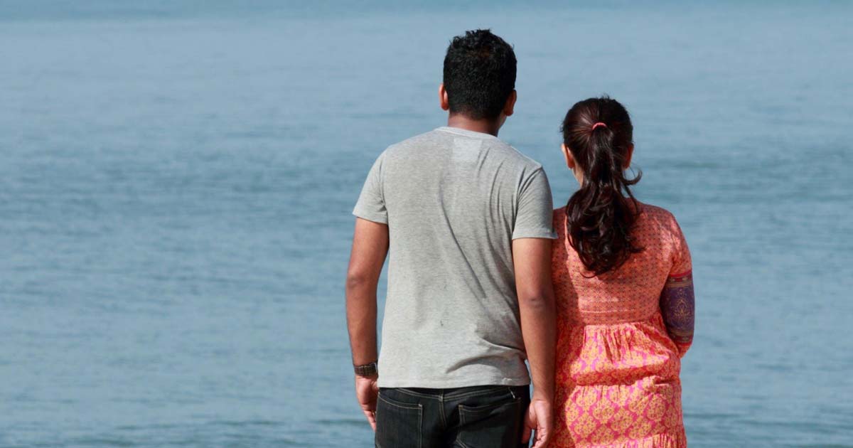 couple enjoying the sea